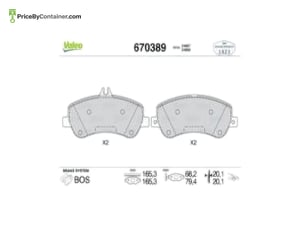 VALEO 0074206920 — VALEO FR BREAK PAD 670107 0074206920 / 670389